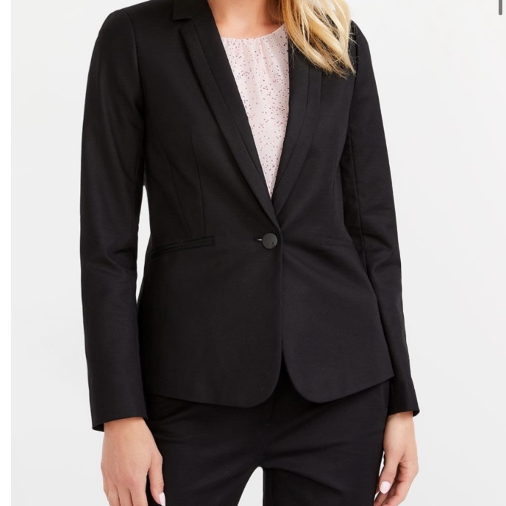 Willow and Thread Cotton Blend Solid Blazer✨